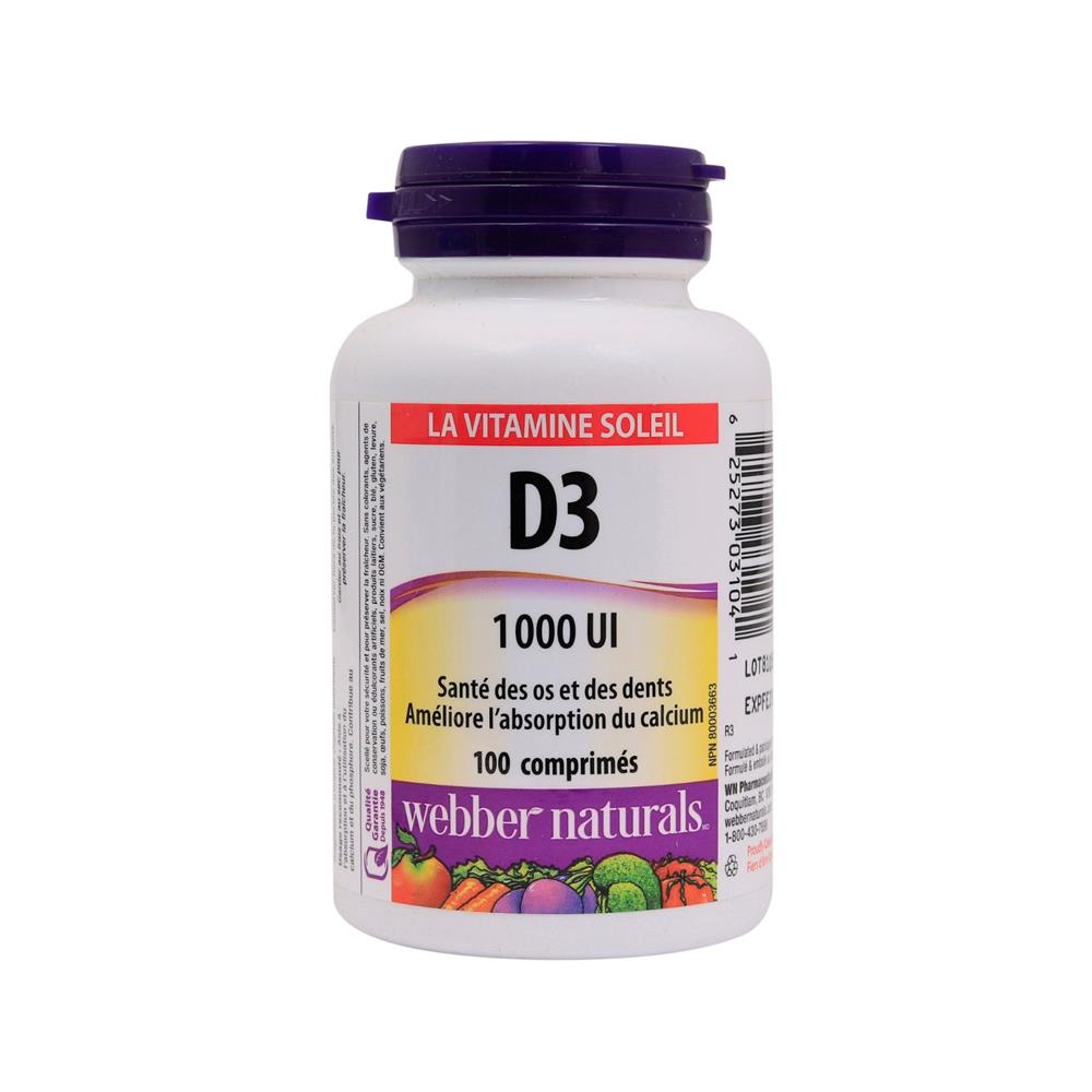 ber Naturals Vitamin D3 1000 IU 100 tableta Pharma Viva