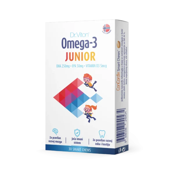 Dr. Viton Omega 3 junior tablete za žvakanje a 30 Pharma Viva
